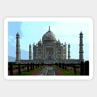 Taj Mahal bywhacky Sticker